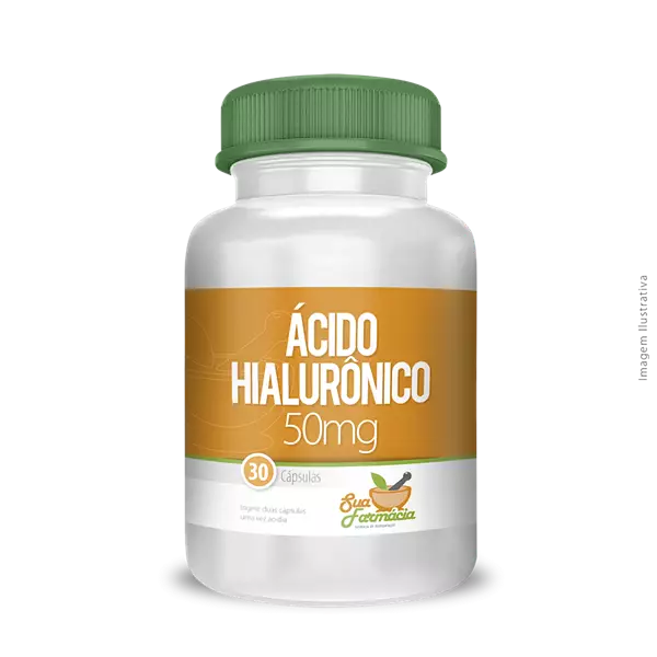Ácido Hialurônico 50mg 30 Cápsulas