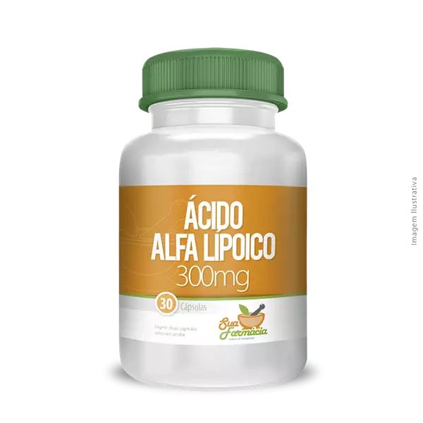 Ácido Álfa Lipóico 300mg 30 Cápsulas