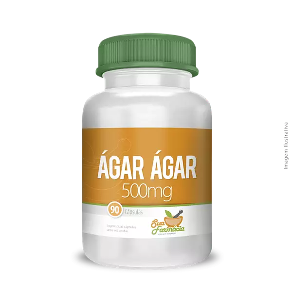 Ágar Ágar 500mg 90 Cápsulas