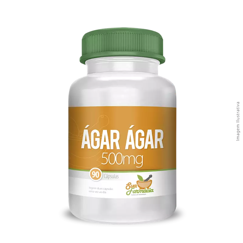Ágar Ágar 500mg 90 Cápsulas