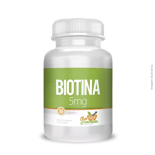 Biotina 5mg 30 Cápsulas