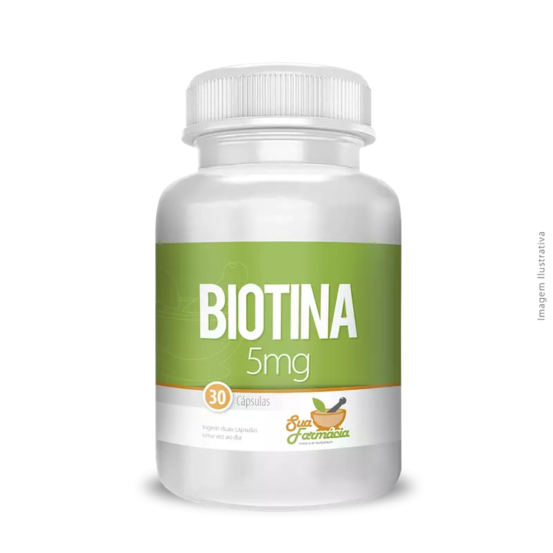 Biotina 5mg 30 Cápsulas